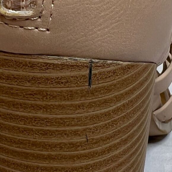 Dolce Vita nude baily block heel caged sandals size 10 - Picture 6 of 16